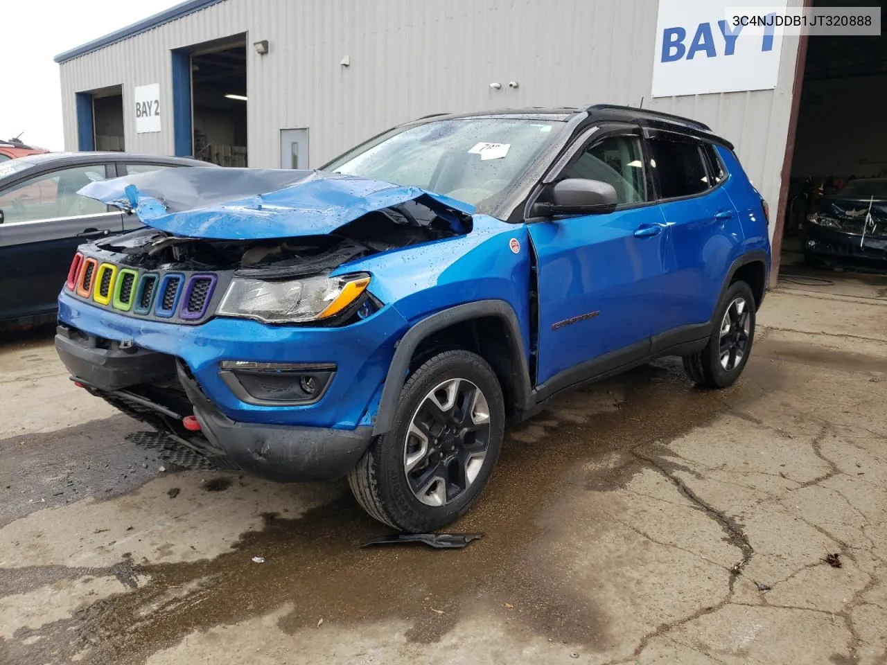 2018 Jeep Compass Trailhawk VIN: 3C4NJDDB1JT320888 Lot: 78300454