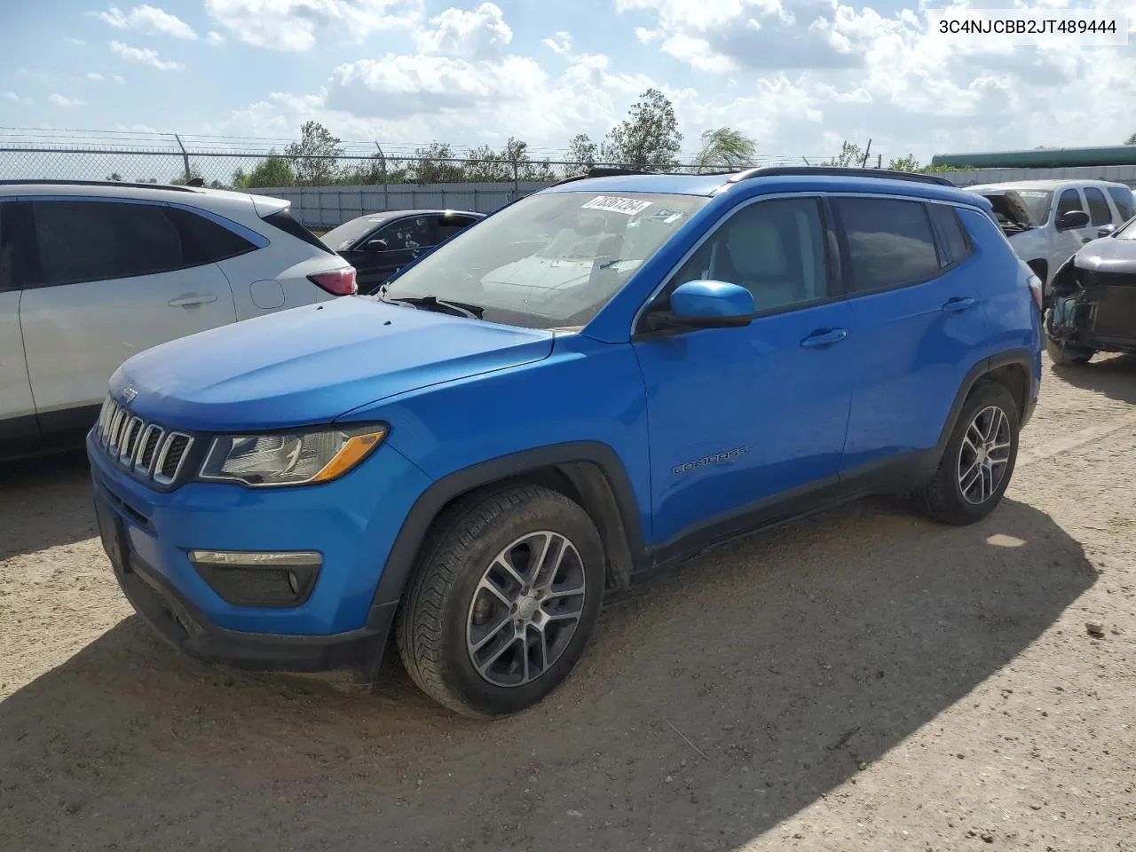 2018 Jeep Compass Latitude VIN: 3C4NJCBB2JT489444 Lot: 78361264