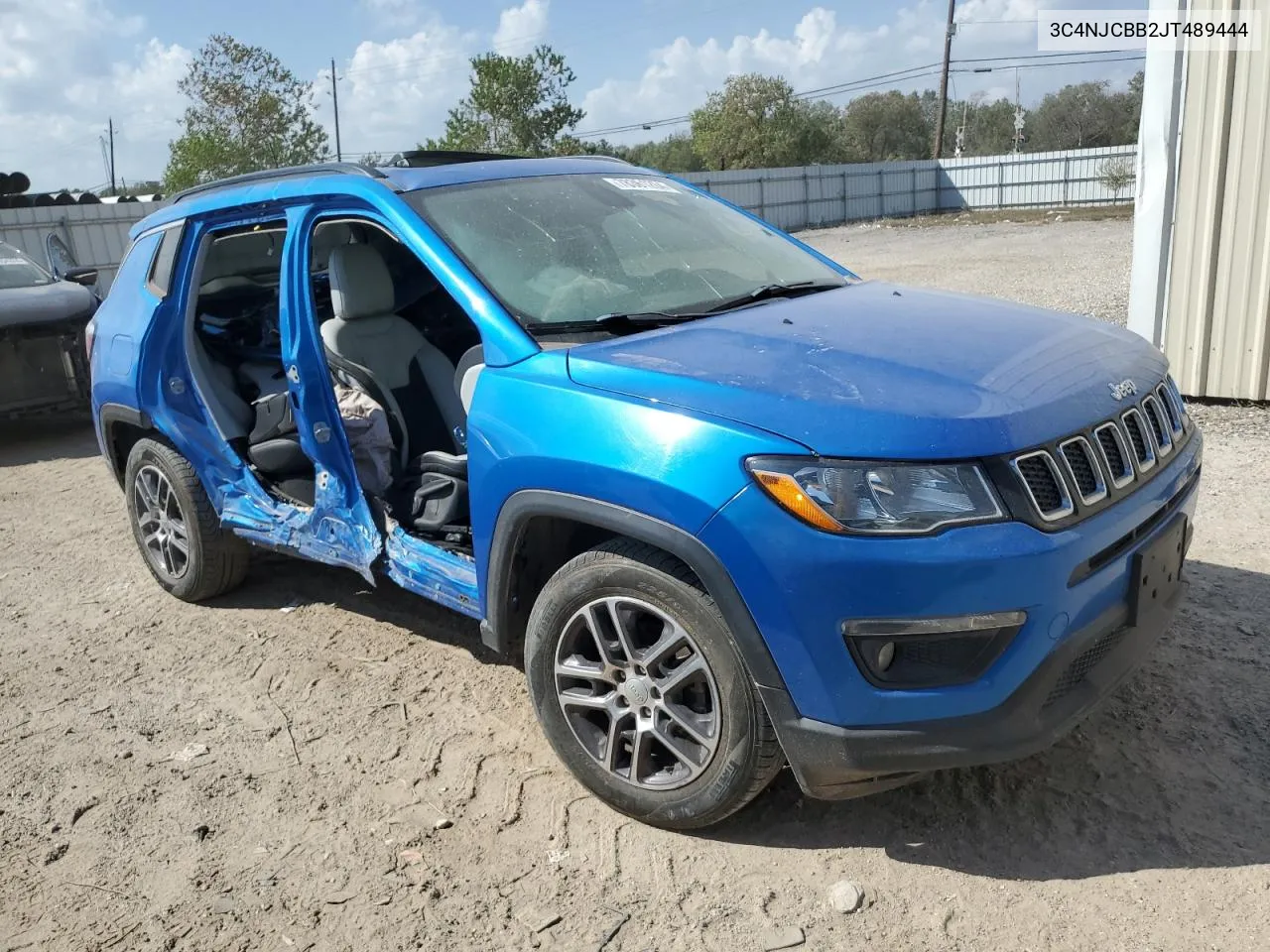 2018 Jeep Compass Latitude VIN: 3C4NJCBB2JT489444 Lot: 78361264