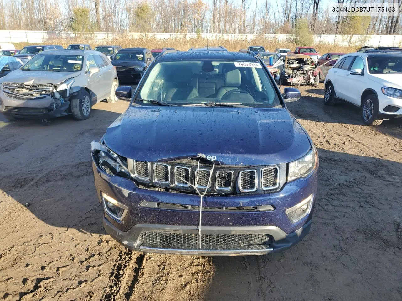 2018 Jeep Compass Limited VIN: 3C4NJDCB7JT175163 Lot: 78633904