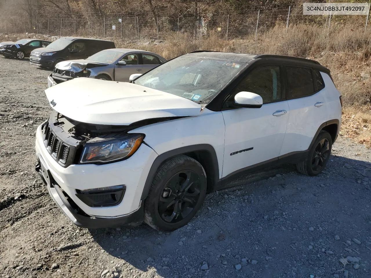 2018 Jeep Compass Latitude VIN: 3C4NJDBB3JT492097 Lot: 78843534