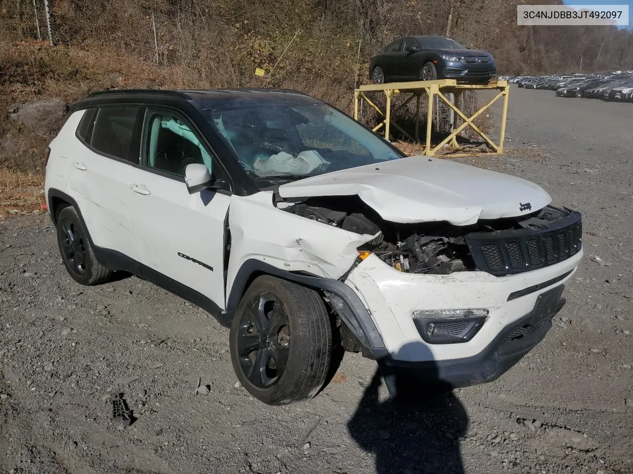 2018 Jeep Compass Latitude VIN: 3C4NJDBB3JT492097 Lot: 78843534