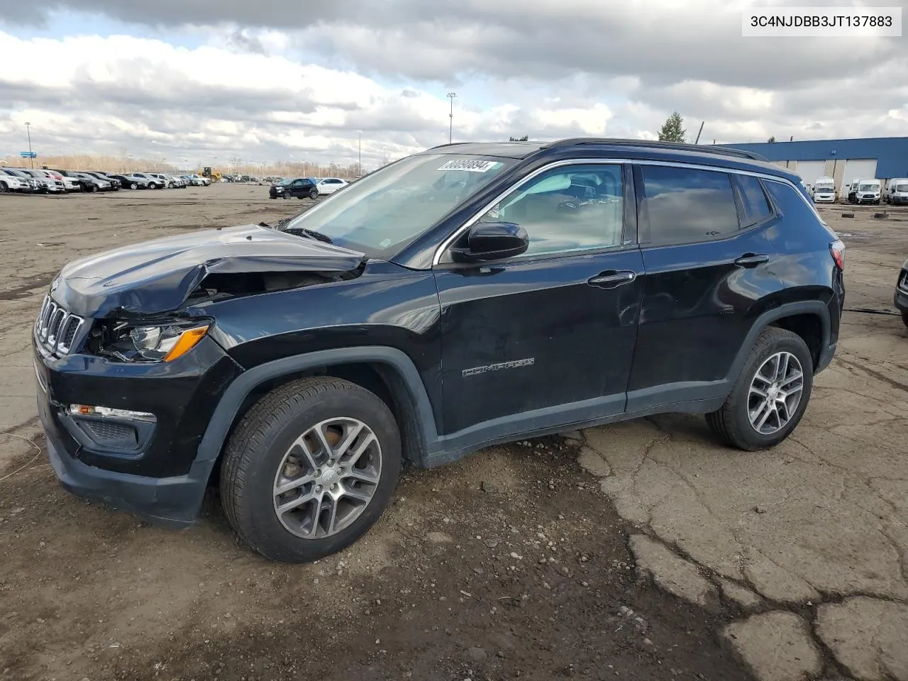 2018 Jeep Compass Latitude VIN: 3C4NJDBB3JT137883 Lot: 80090894