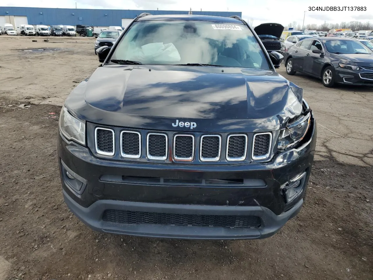 2018 Jeep Compass Latitude VIN: 3C4NJDBB3JT137883 Lot: 80090894