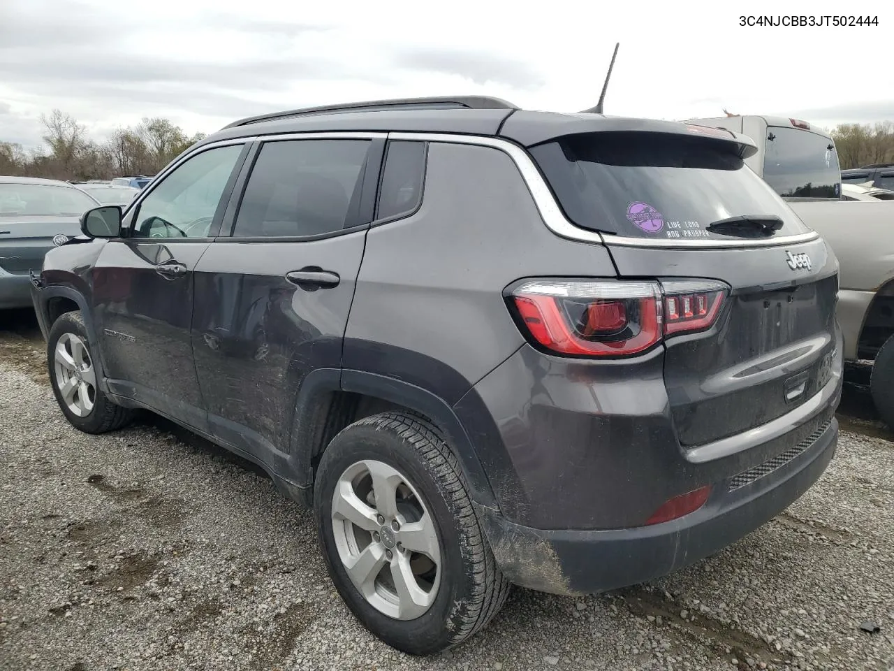 2018 Jeep Compass Latitude VIN: 3C4NJCBB3JT502444 Lot: 80124594