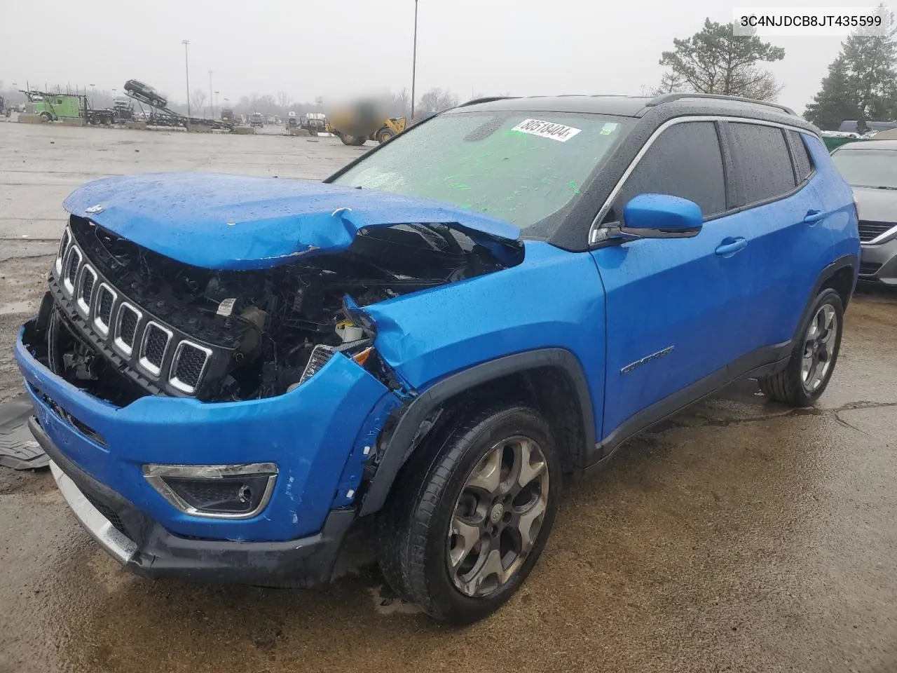 2018 Jeep Compass Limited VIN: 3C4NJDCB8JT435599 Lot: 80518404