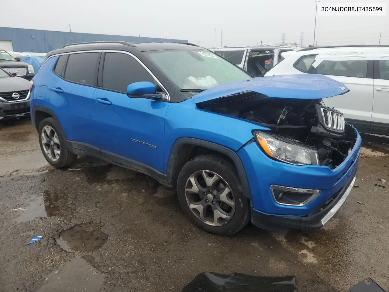 2018 Jeep Compass Limited VIN: 3C4NJDCB8JT435599 Lot: 80518404