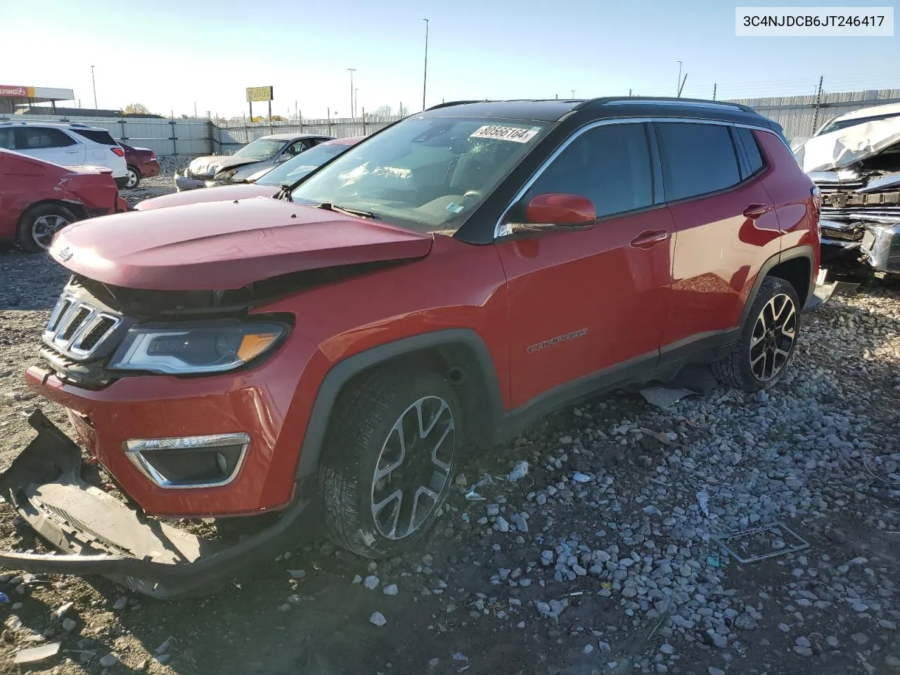 2018 Jeep Compass Limited VIN: 3C4NJDCB6JT246417 Lot: 80566164