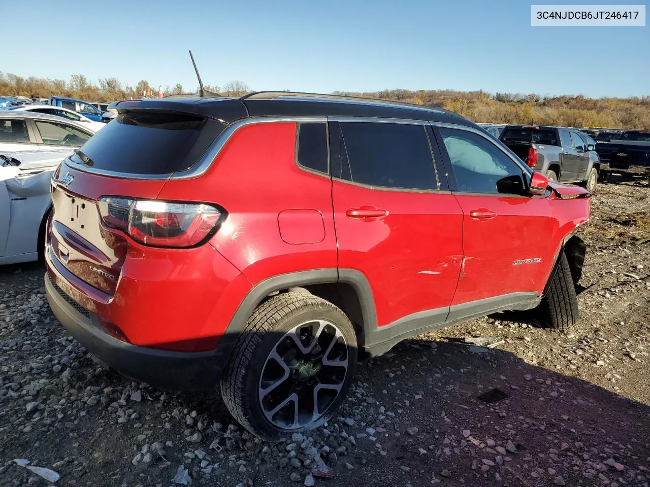 2018 Jeep Compass Limited VIN: 3C4NJDCB6JT246417 Lot: 80566164