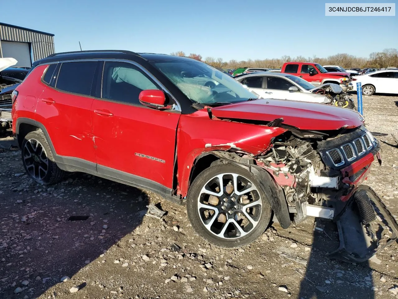 2018 Jeep Compass Limited VIN: 3C4NJDCB6JT246417 Lot: 80566164