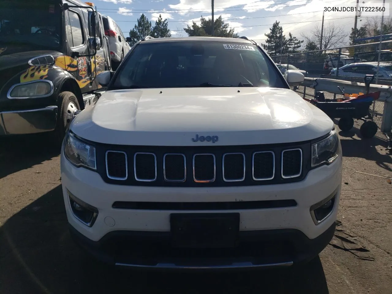 2018 Jeep Compass Limited VIN: 3C4NJDCB1JT222560 Lot: 81300234