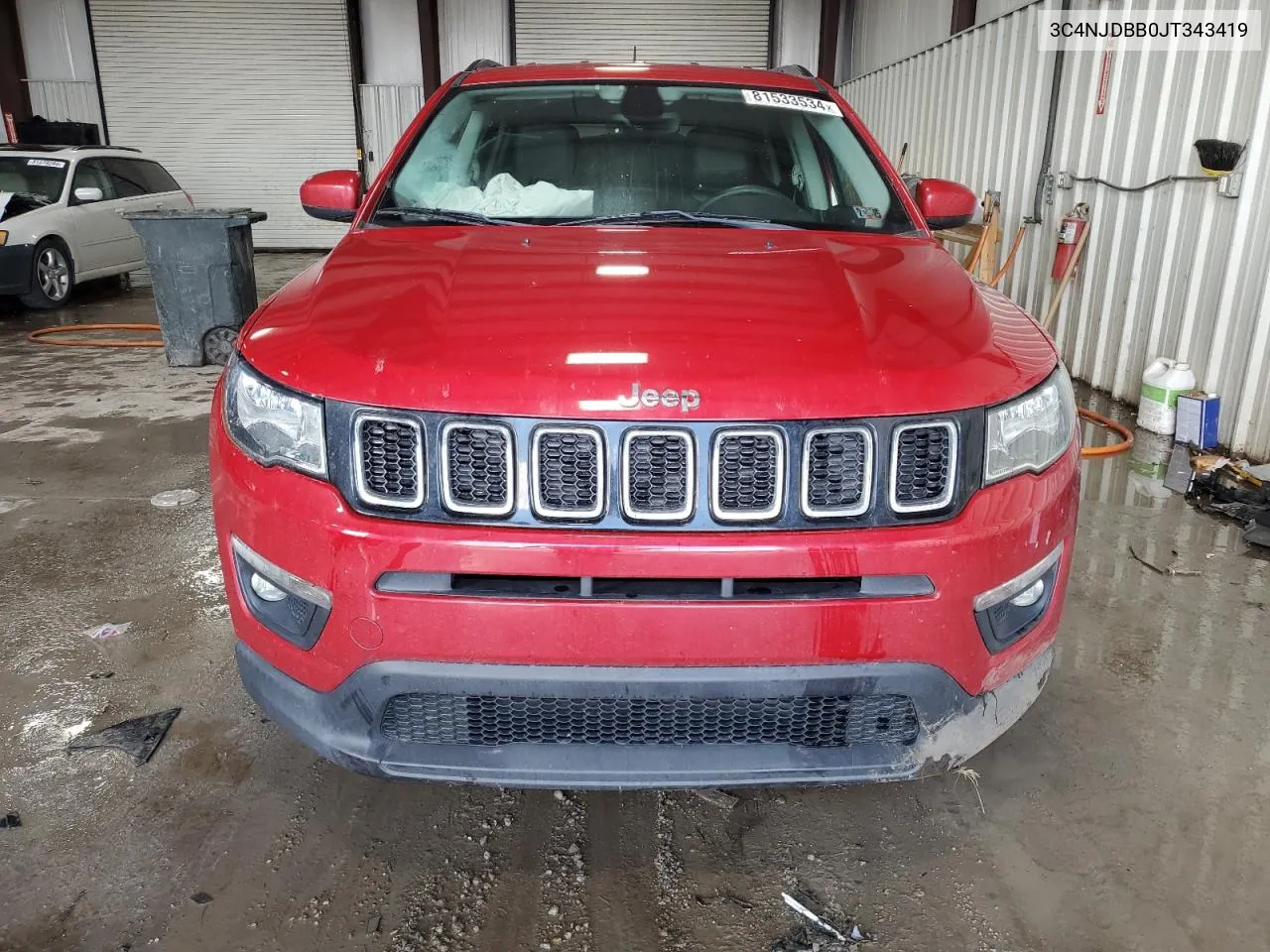 2018 Jeep Compass Latitude VIN: 3C4NJDBB0JT343419 Lot: 81533534