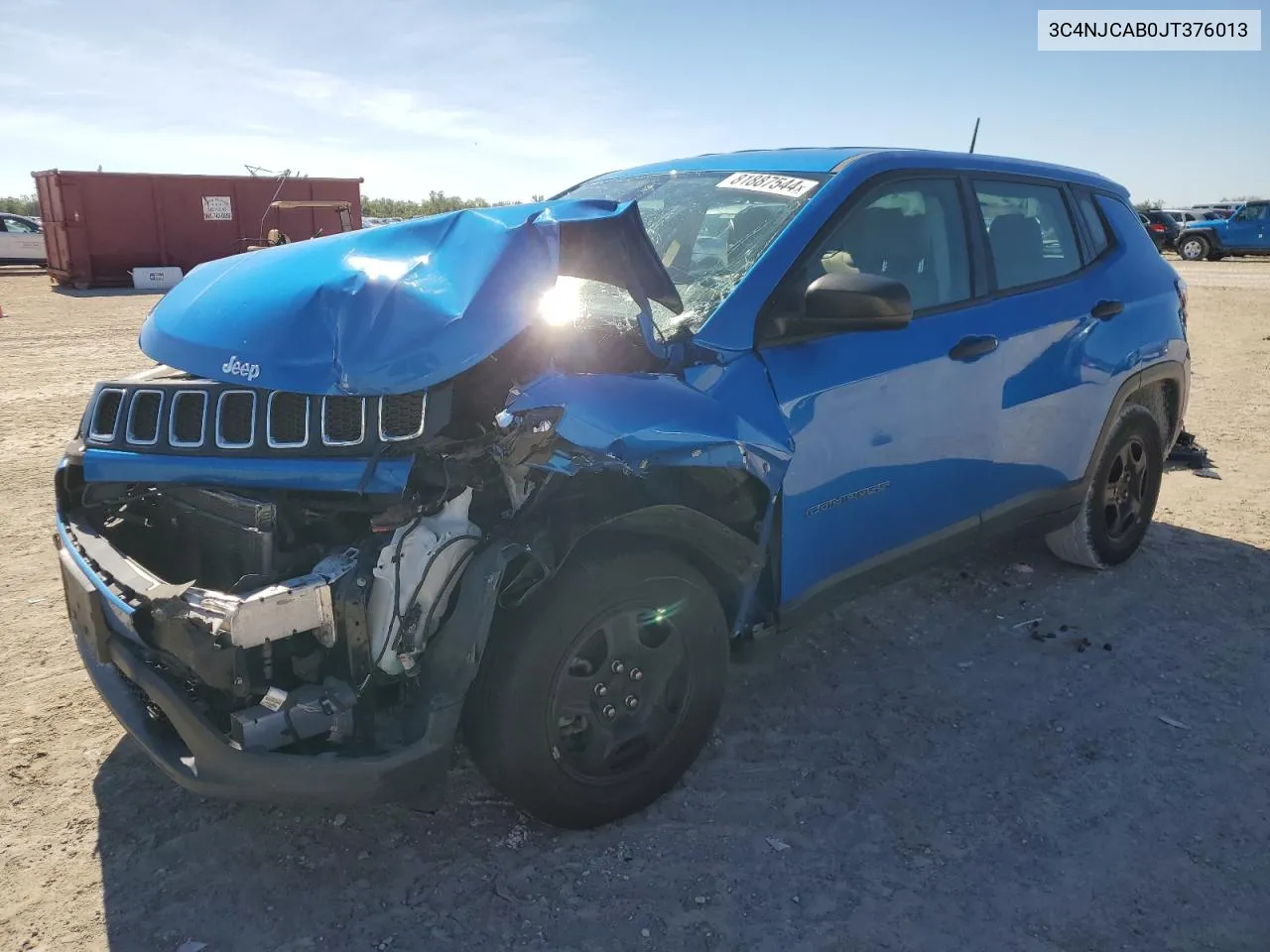 2018 Jeep Compass Sport VIN: 3C4NJCAB0JT376013 Lot: 81887544