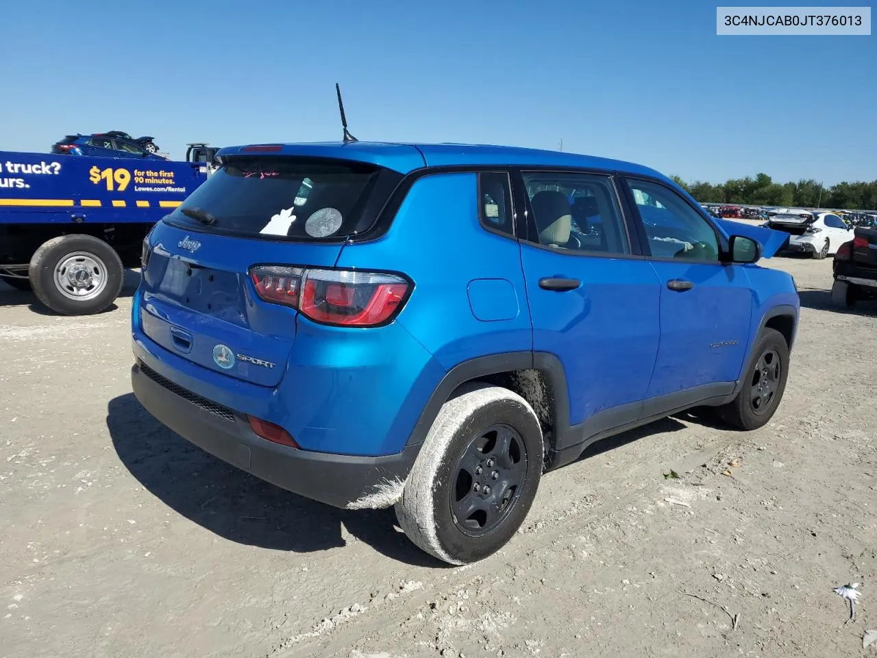 2018 Jeep Compass Sport VIN: 3C4NJCAB0JT376013 Lot: 81887544