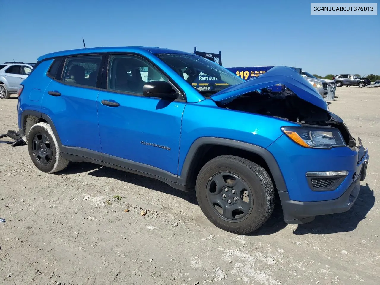 2018 Jeep Compass Sport VIN: 3C4NJCAB0JT376013 Lot: 81887544