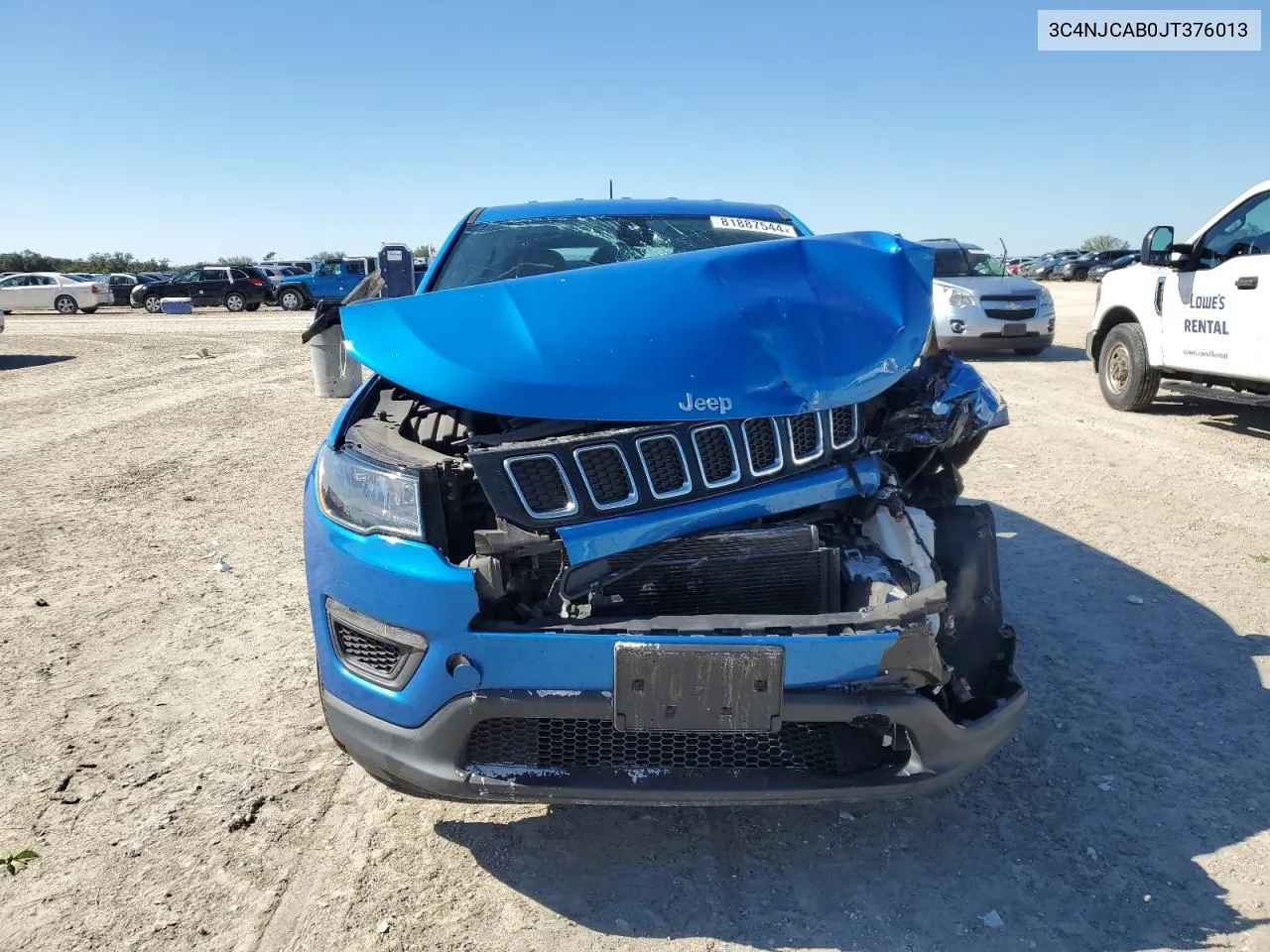 2018 Jeep Compass Sport VIN: 3C4NJCAB0JT376013 Lot: 81887544