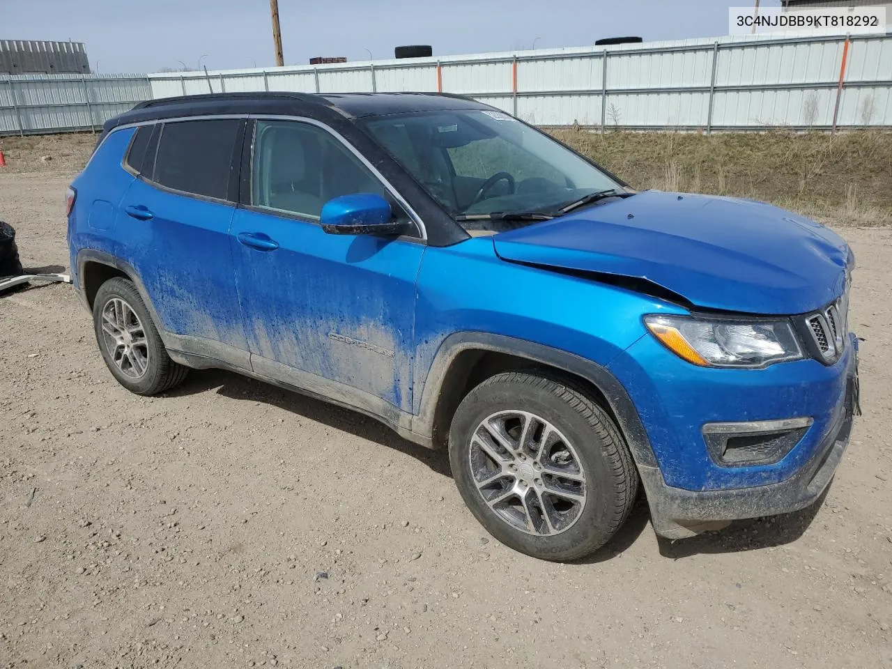 2019 Jeep Compass Latitude VIN: 3C4NJDBB9KT818292 Lot: 52339034