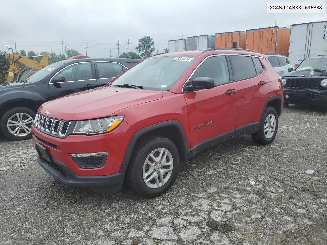 3C4NJDABXKT595388 2019 Jeep Compass Sport