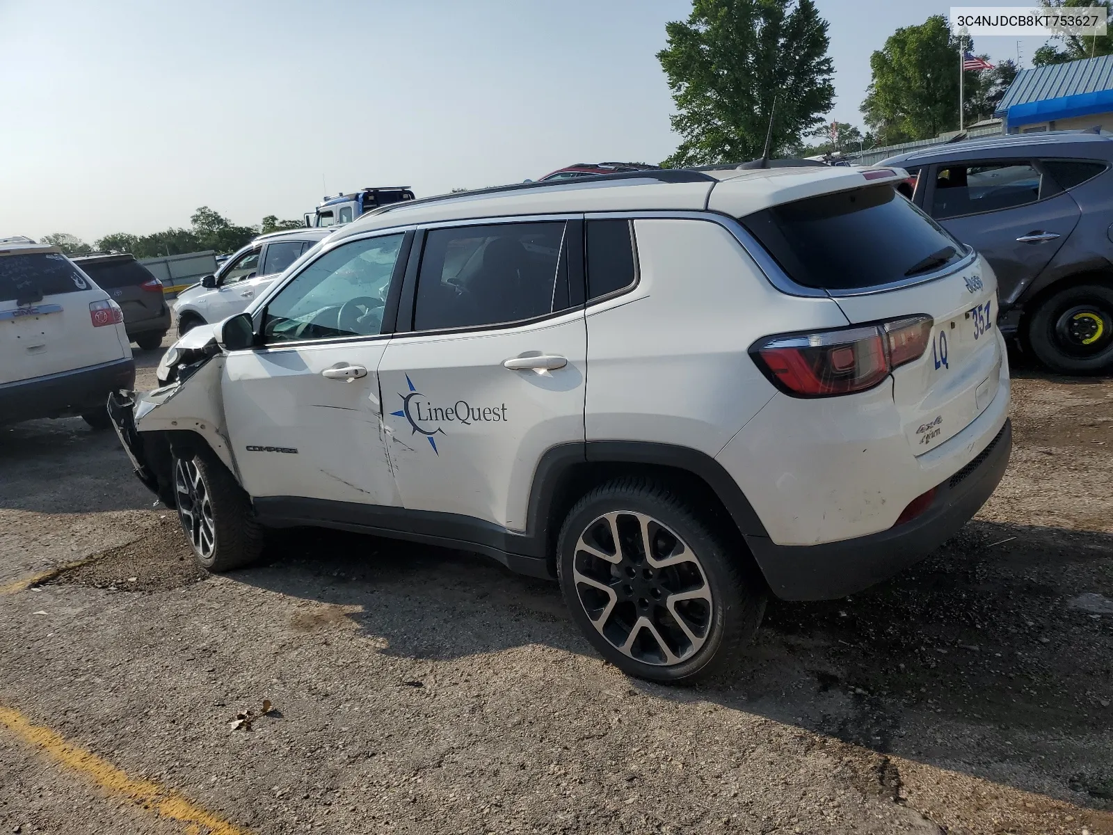 2019 Jeep Compass Limited VIN: 3C4NJDCB8KT753627 Lot: 55668304