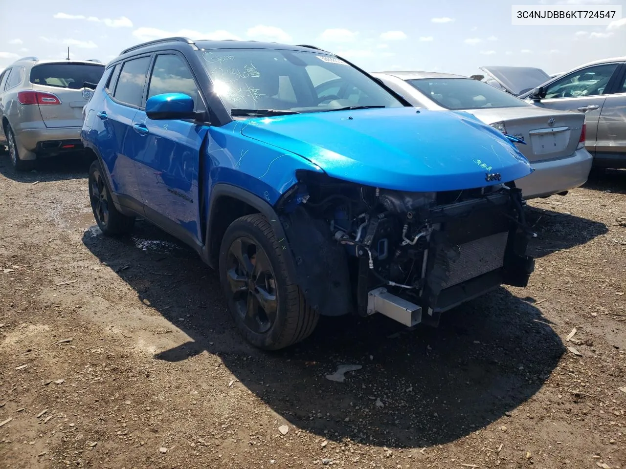 2019 Jeep Compass Latitude VIN: 3C4NJDBB6KT724547 Lot: 58698534