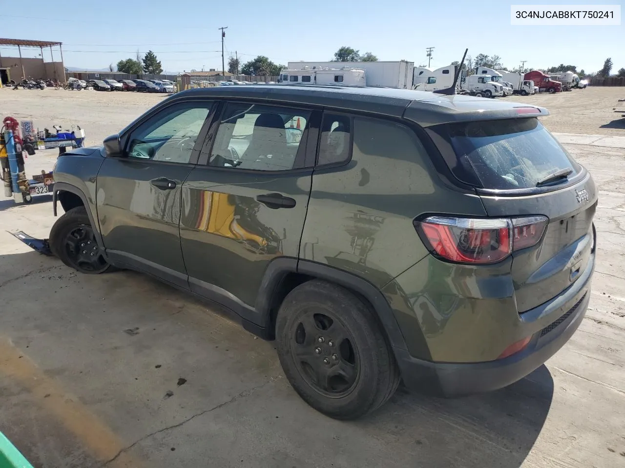 2019 Jeep Compass Sport VIN: 3C4NJCAB8KT750241 Lot: 59317014