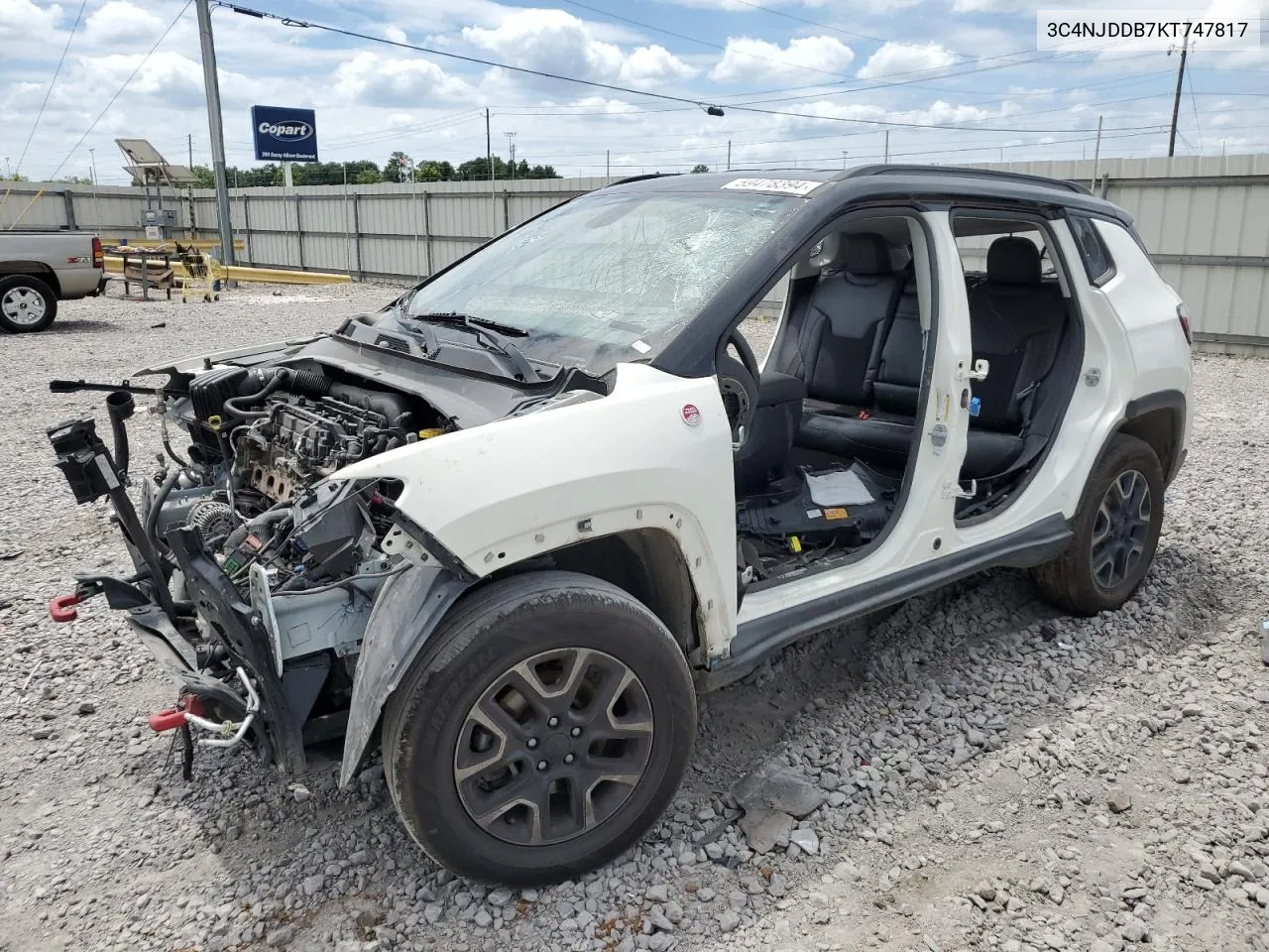 2019 Jeep Compass Trailhawk VIN: 3C4NJDDB7KT747817 Lot: 59478394