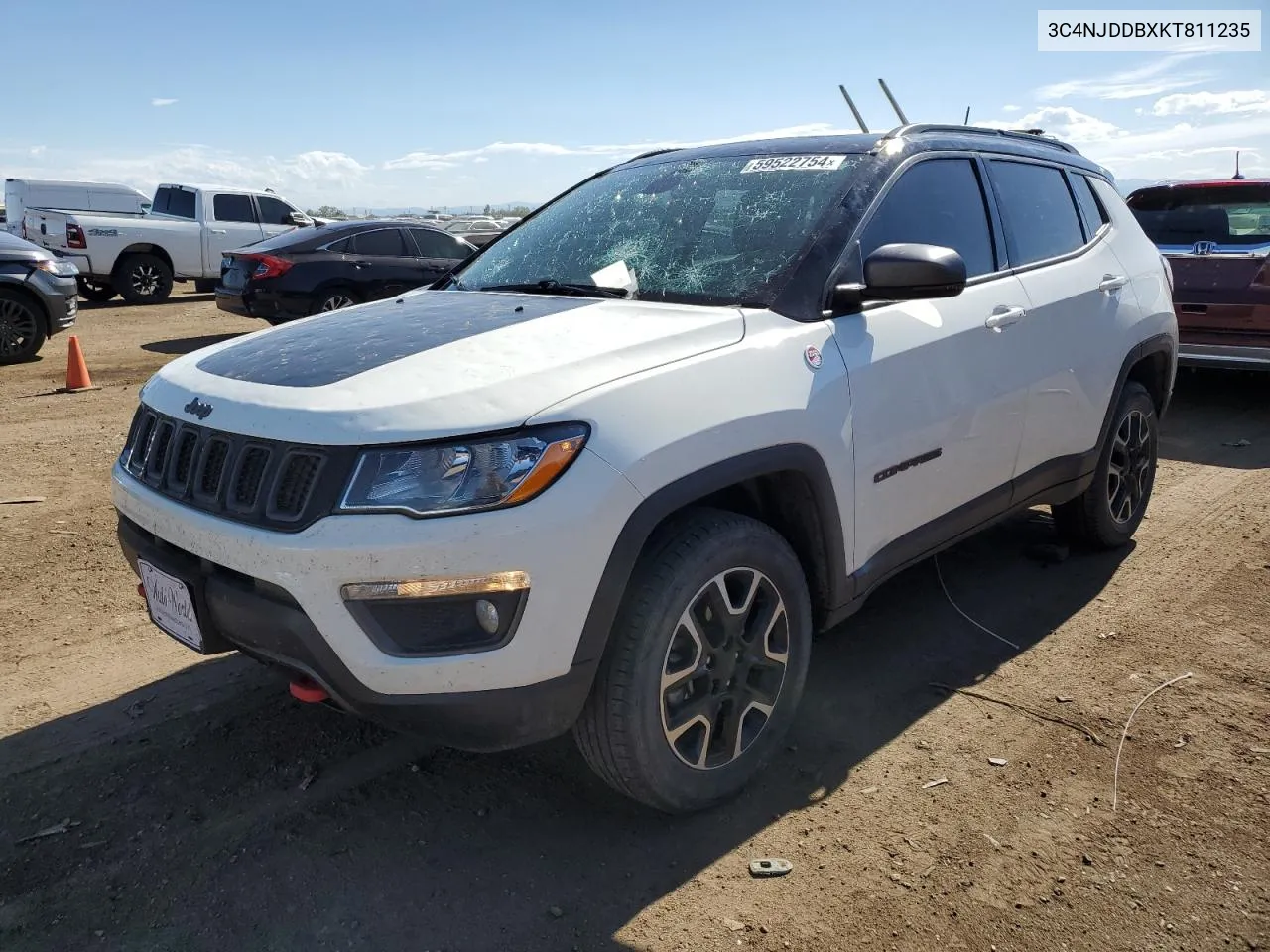 2019 Jeep Compass Trailhawk VIN: 3C4NJDDBXKT811235 Lot: 59522754