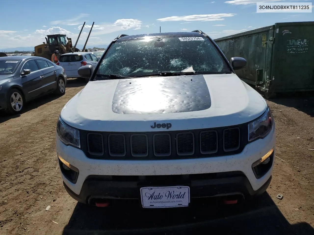 2019 Jeep Compass Trailhawk VIN: 3C4NJDDBXKT811235 Lot: 59522754