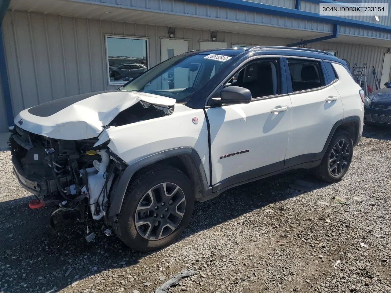 2019 Jeep Compass Trailhawk VIN: 3C4NJDDB3KT733154 Lot: 59612844