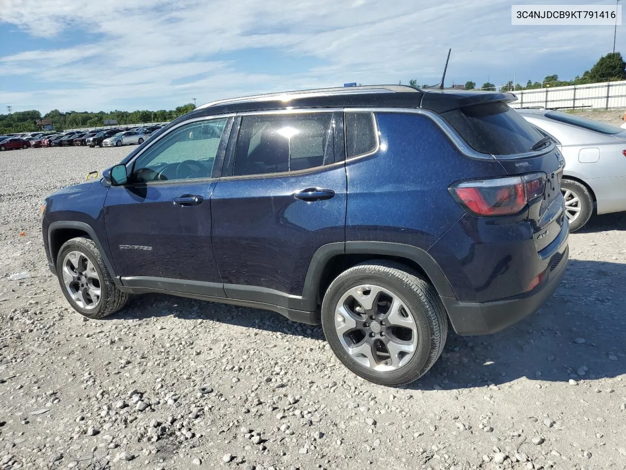 2019 Jeep Compass Limited VIN: 3C4NJDCB9KT791416 Lot: 59758714