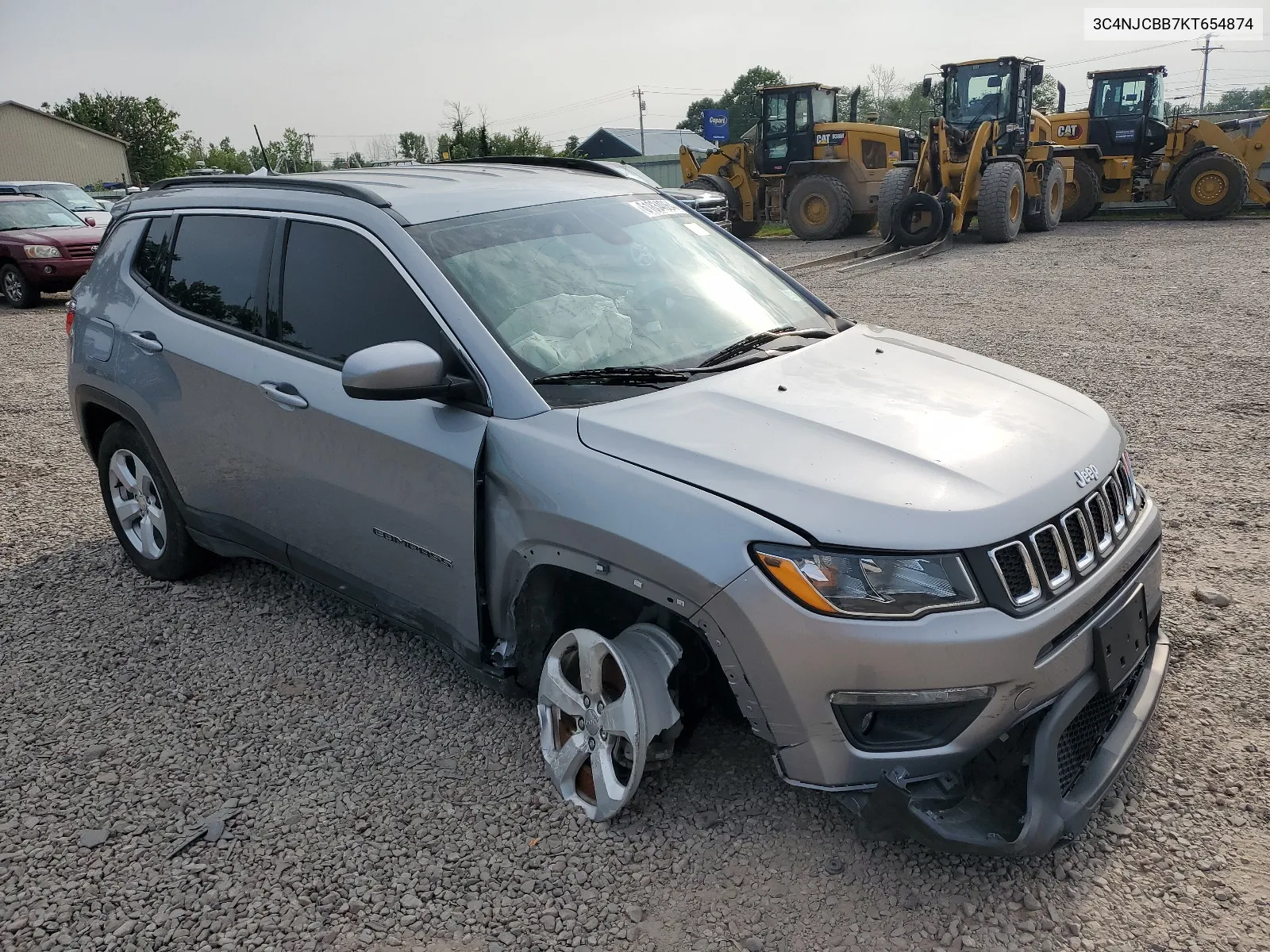 2019 Jeep Compass Latitude VIN: 3C4NJCBB7KT654874 Lot: 61834064