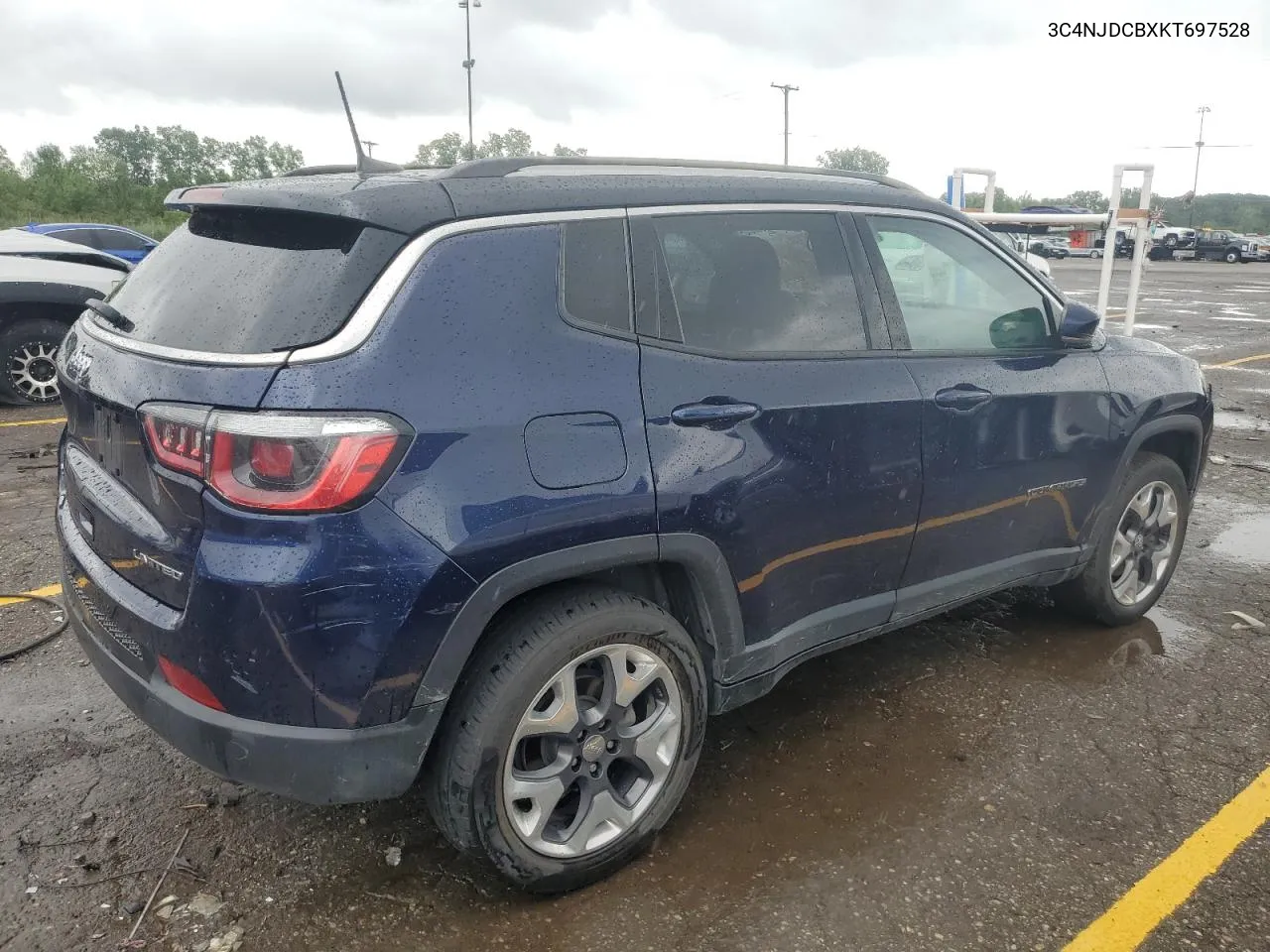 2019 Jeep Compass Limited VIN: 3C4NJDCBXKT697528 Lot: 62307544