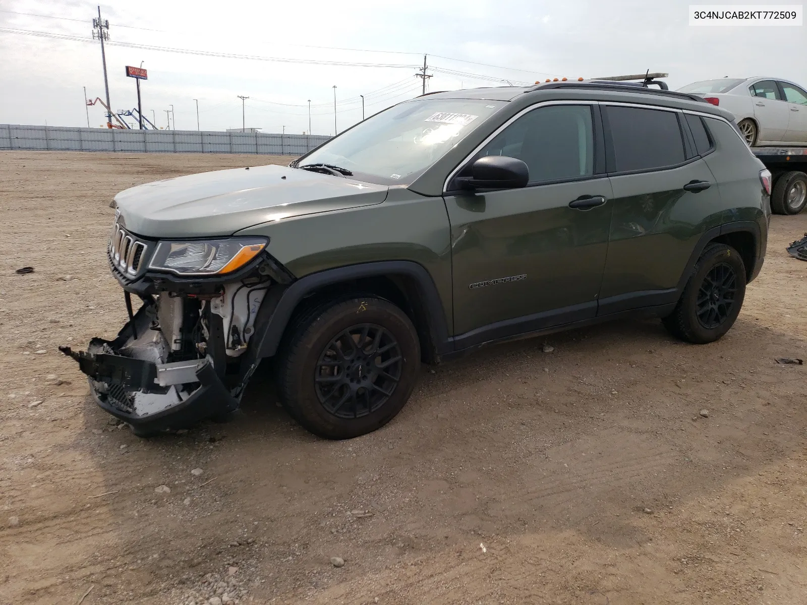 2019 Jeep Compass Sport VIN: 3C4NJCAB2KT772509 Lot: 63811904