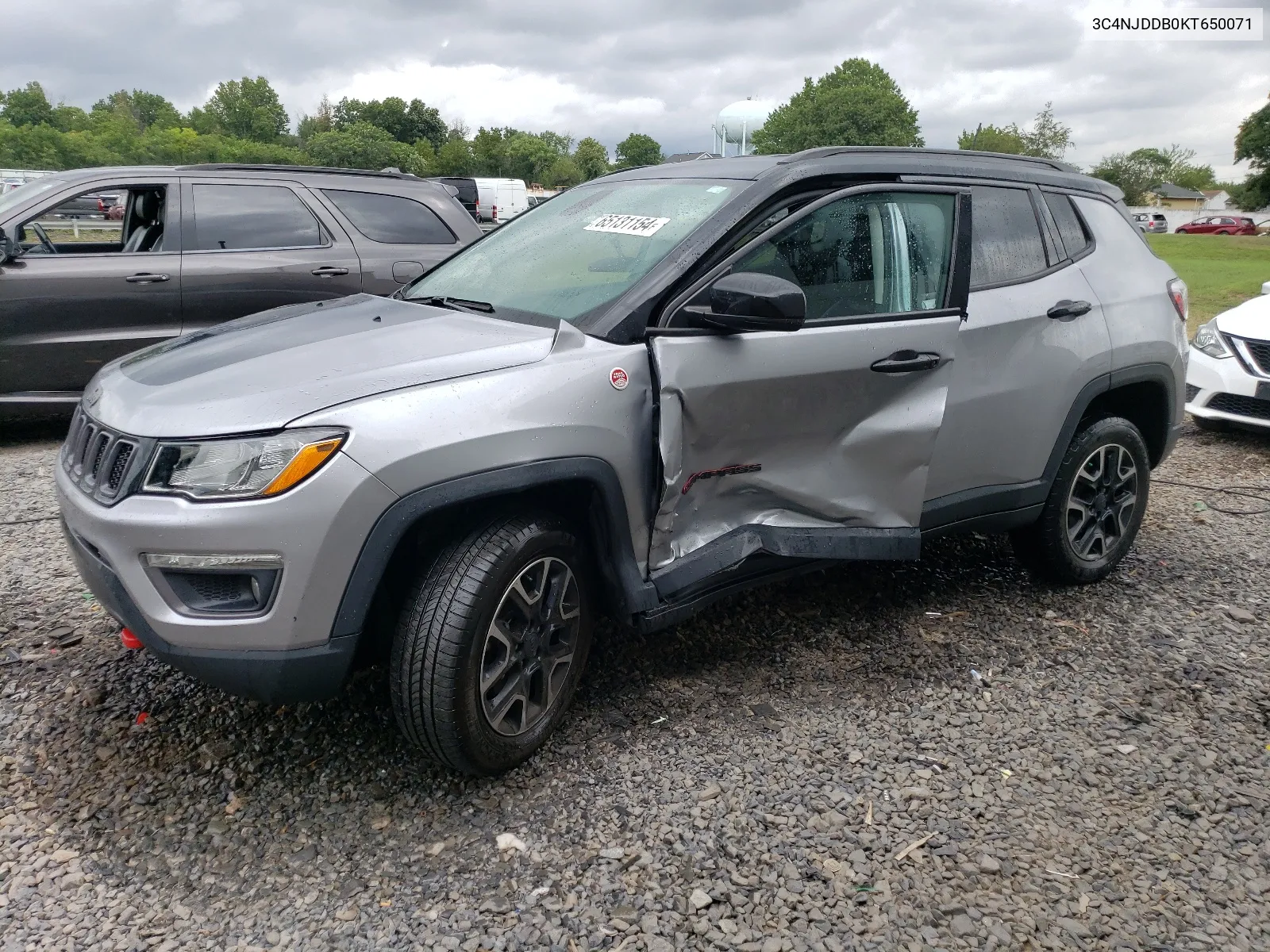 2019 Jeep Compass Trailhawk VIN: 3C4NJDDB0KT650071 Lot: 65131154