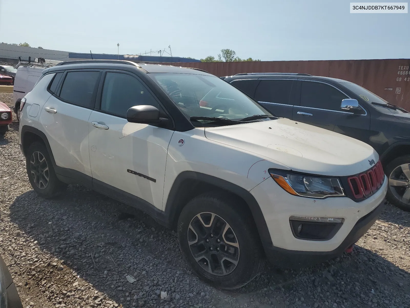 2019 Jeep Compass Trailhawk VIN: 3C4NJDDB7KT667949 Lot: 65938654