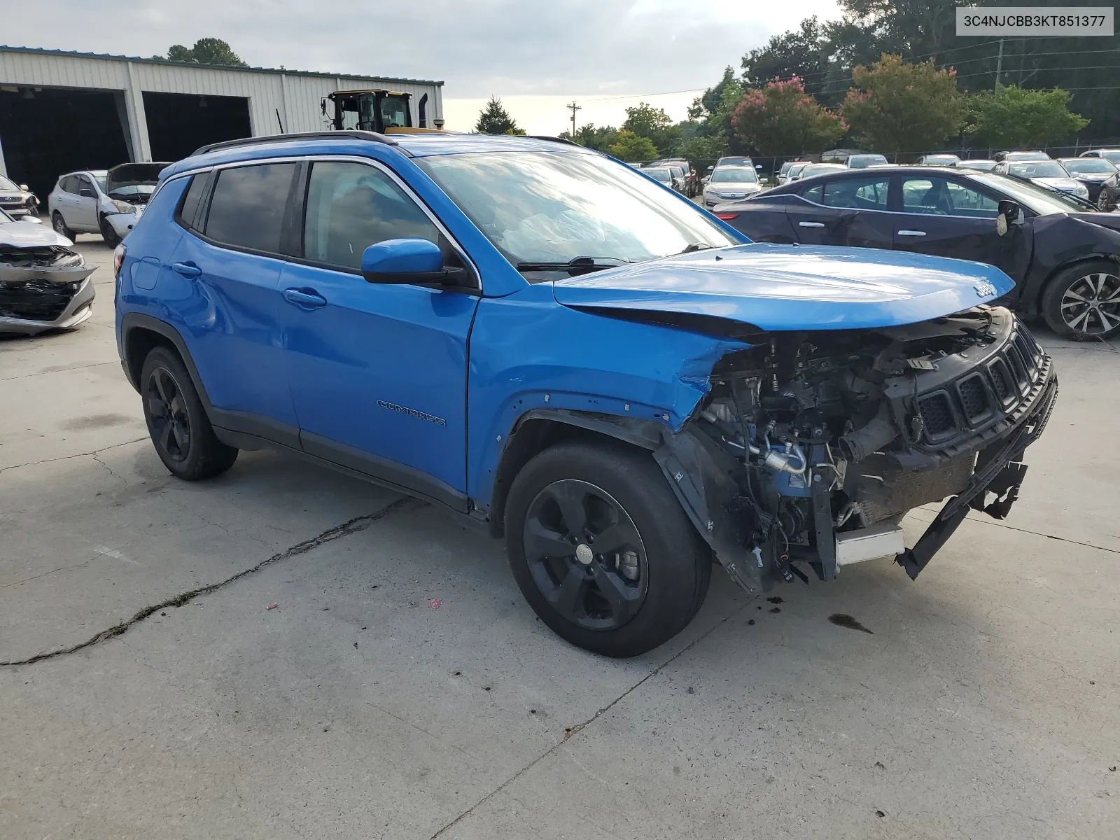 2019 Jeep Compass Latitude VIN: 3C4NJCBB3KT851377 Lot: 66219404