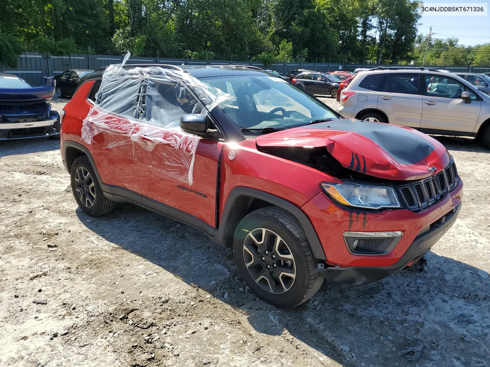 2019 Jeep Compass Trailhawk VIN: 3C4NJDDB5KT671336 Lot: 66411424