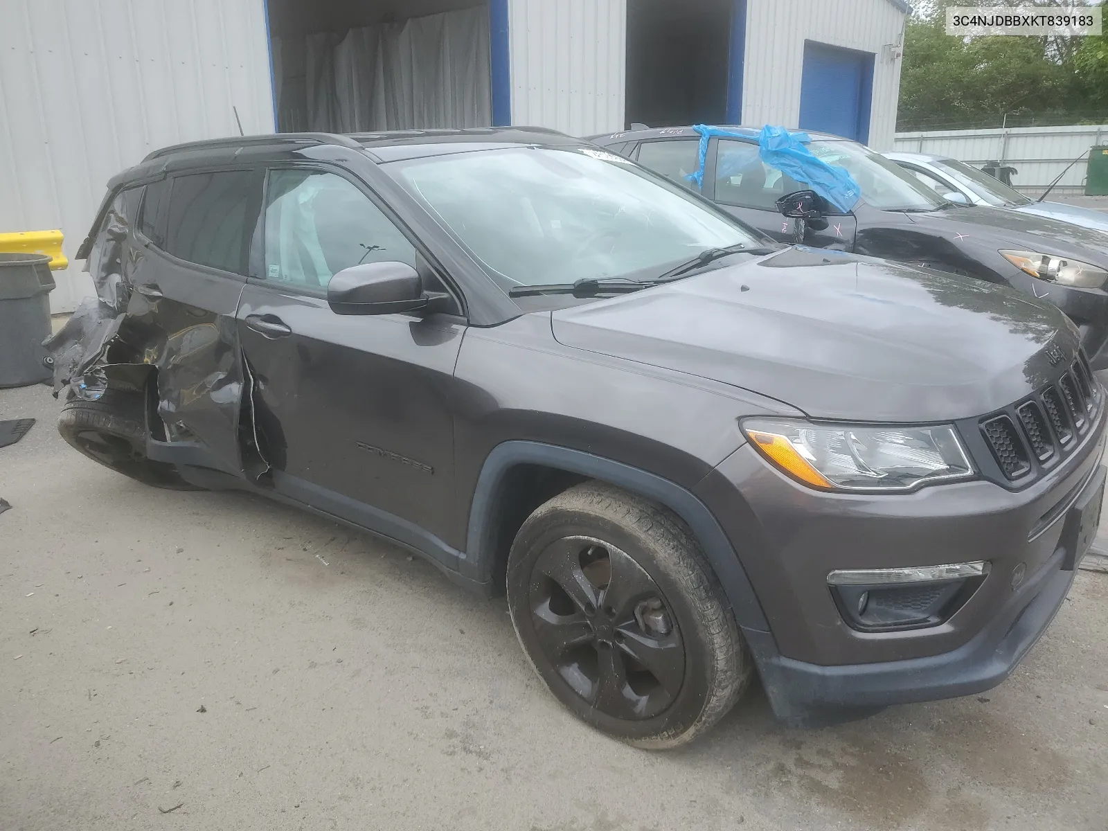 2019 Jeep Compass Latitude VIN: 3C4NJDBBXKT839183 Lot: 66593094