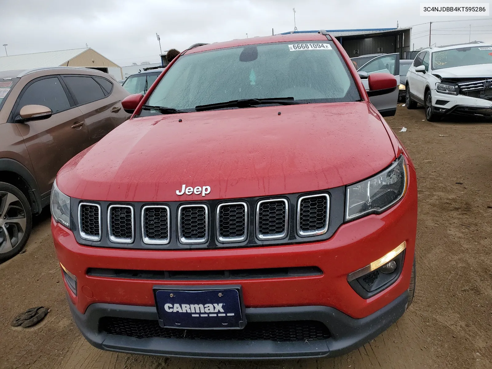 2019 Jeep Compass Latitude VIN: 3C4NJDBB4KT595286 Lot: 66681094