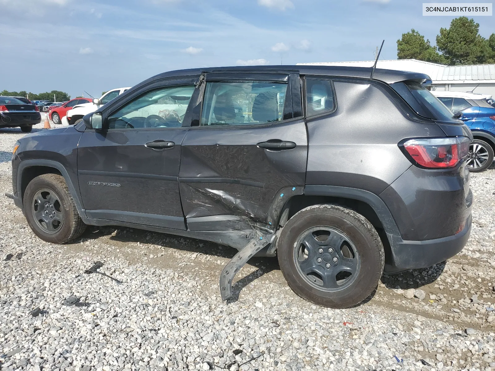 2019 Jeep Compass Sport VIN: 3C4NJCAB1KT615151 Lot: 66800614