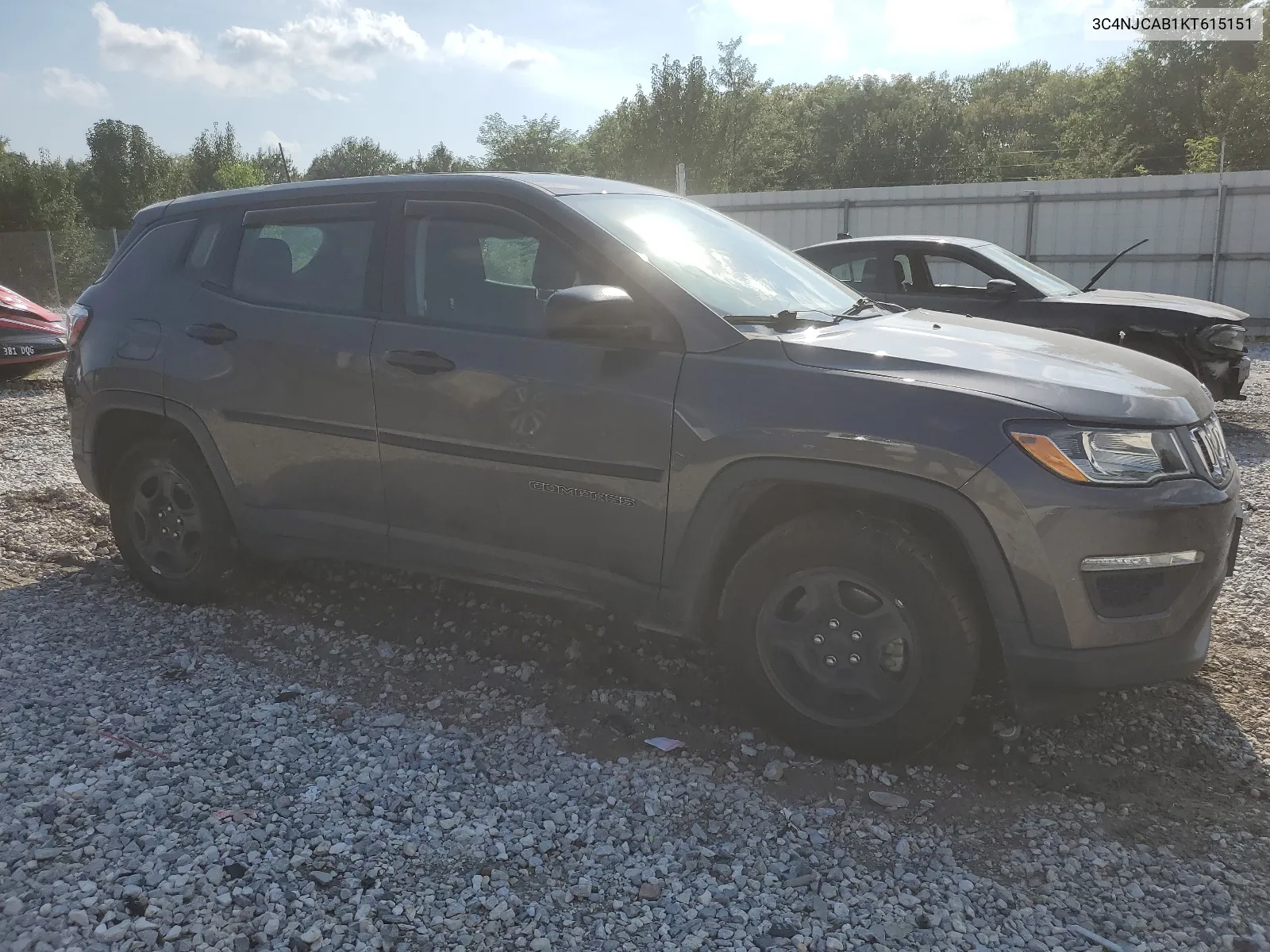 2019 Jeep Compass Sport VIN: 3C4NJCAB1KT615151 Lot: 66800614