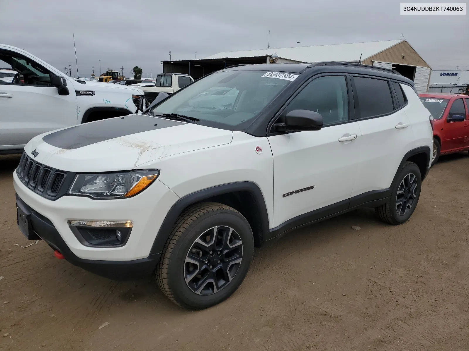 2019 Jeep Compass Trailhawk VIN: 3C4NJDDB2KT740063 Lot: 66807384