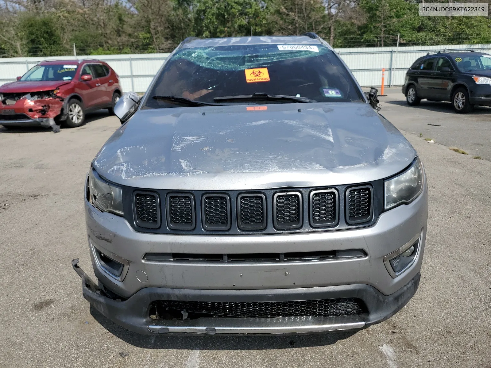 2019 Jeep Compass Limited VIN: 3C4NJDCB9KT622349 Lot: 67060434