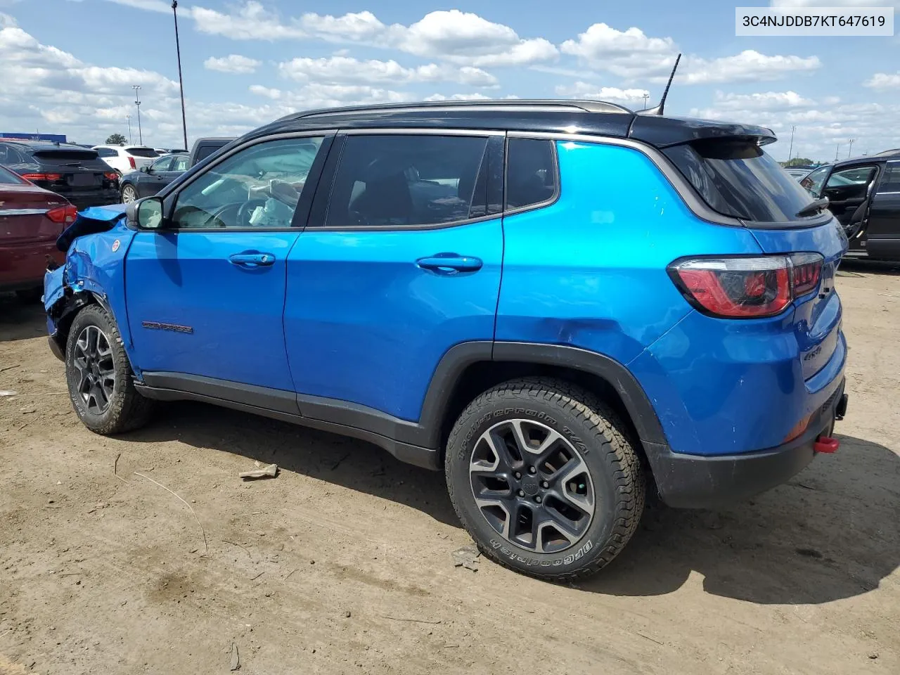 2019 Jeep Compass Trailhawk VIN: 3C4NJDDB7KT647619 Lot: 68118334