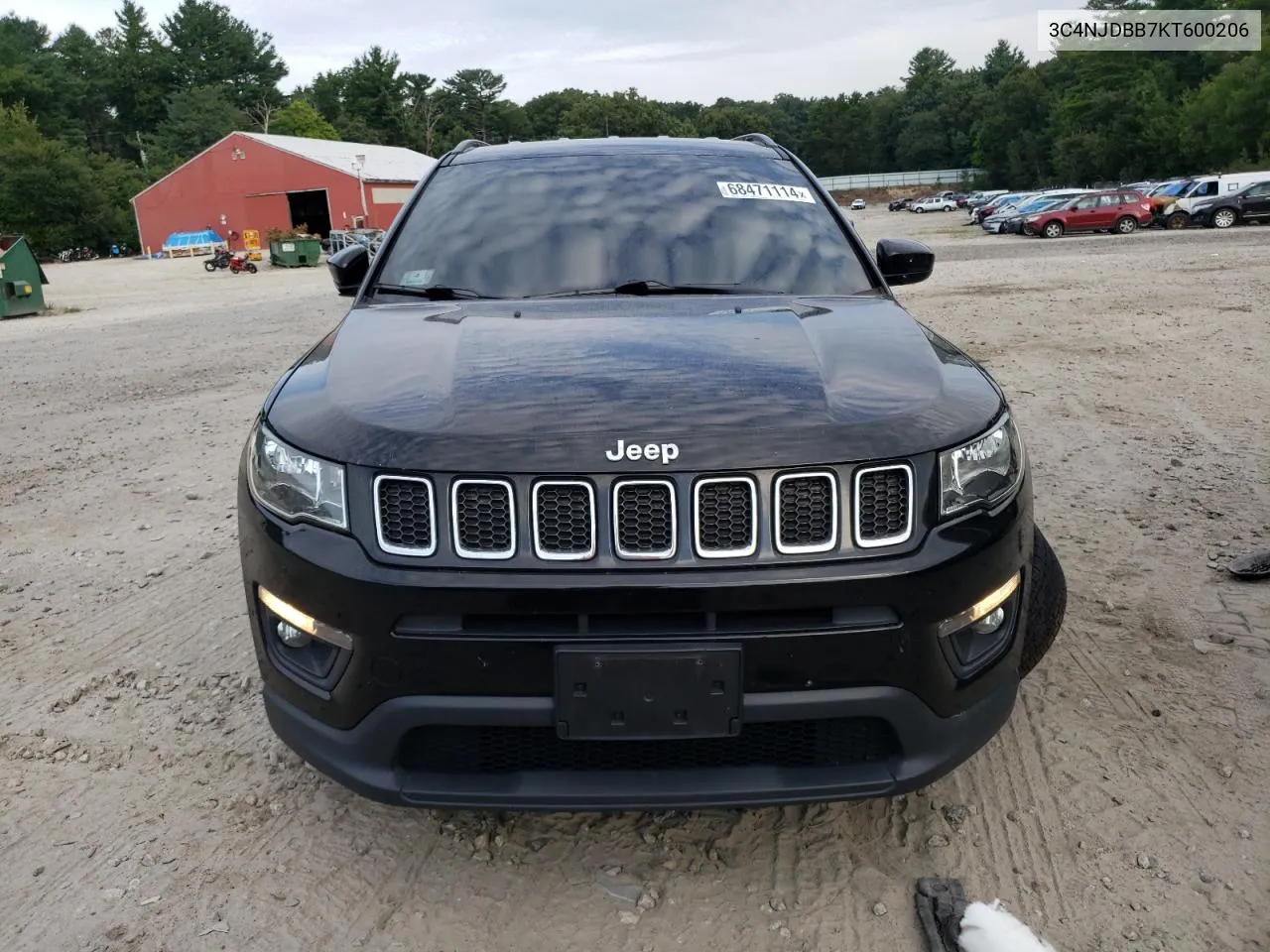 2019 Jeep Compass Latitude VIN: 3C4NJDBB7KT600206 Lot: 68471114