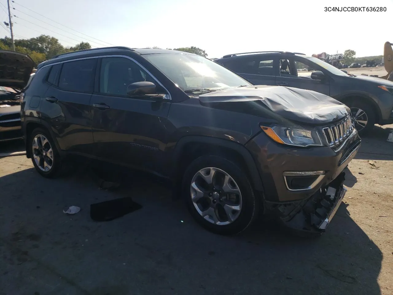 3C4NJCCB0KT636280 2019 Jeep Compass Limited