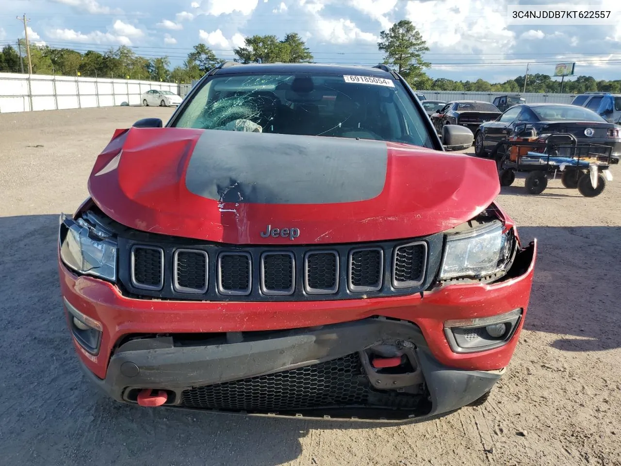 2019 Jeep Compass Trailhawk VIN: 3C4NJDDB7KT622557 Lot: 69185054