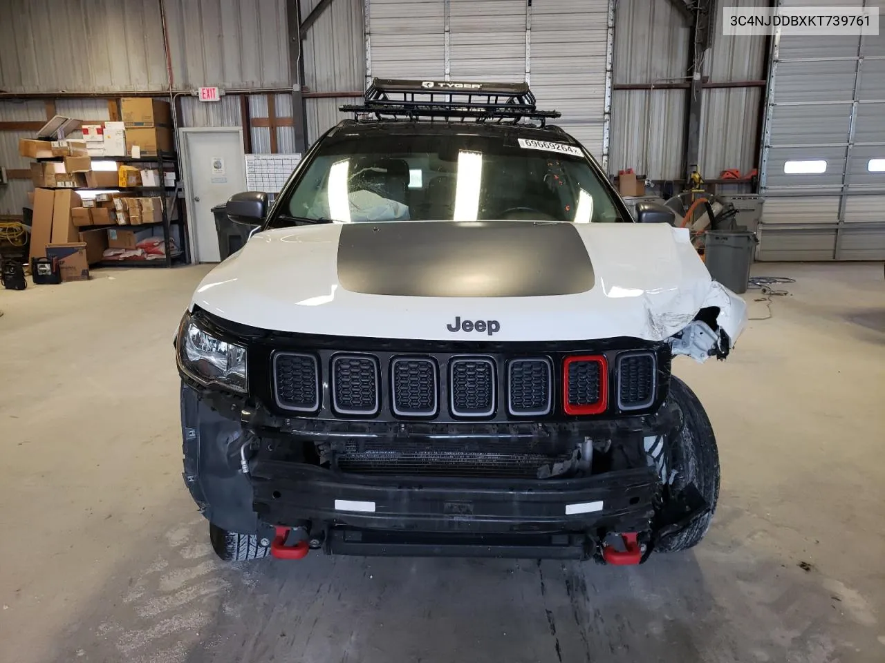 2019 Jeep Compass Trailhawk VIN: 3C4NJDDBXKT739761 Lot: 69669264