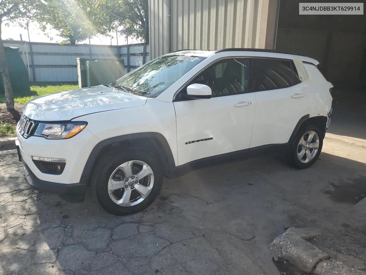 2019 Jeep Compass Latitude VIN: 3C4NJDBB3KT629914 Lot: 69975394