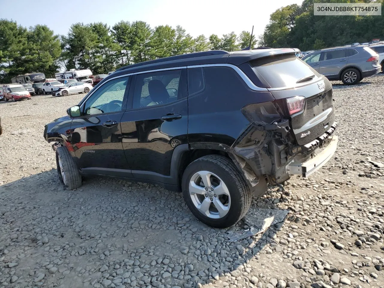 2019 Jeep Compass Latitude VIN: 3C4NJDBB8KT754875 Lot: 70058764